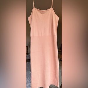 Pink spring strap/maxi dress